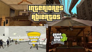 Interiores Abiertos para GTA San Andreas Android  Enterable Hidden Interiors [upl. by Adnih]