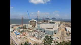 Westinghouse AP1000 Construction Time Lapse at Sanmen [upl. by Aislehc]