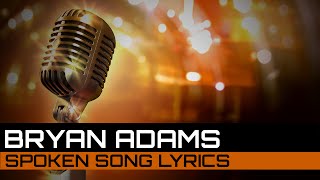 Spoken Song Lyrics Bryan Adams  Summer of 69 [upl. by Theresita]