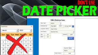 Why Spending Time to Create DATEPICKER in Excel User form [upl. by Pablo]