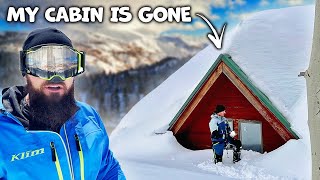 30 Feet of Snow About to Destroy My Cabin  Utah Snowfall Record Broken [upl. by Ydualc324]