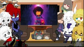 gacha undertale react determinação rota pacifista [upl. by Akila]