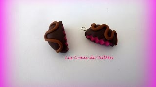 Tuto Fimo biscuit croqué fraise chocolat Polymer clay Tutorial [upl. by Llert]