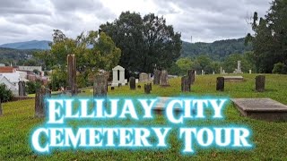 Ellijay City Cemetery Tour in Ellijay Georgia [upl. by Nageem931]