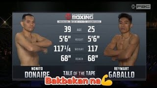 Nonito Donaire vs Reymart Gaballo Highlights Fights [upl. by Georgie870]