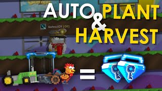 AUTO PLANT  HARVEST METHOD Automatic Farm World   Growtopia 2021 [upl. by Uda]