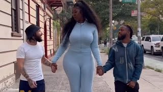 Tall Women 52  Two Short kings Dating one Tall woman ♀  Funny compilation [upl. by Ancelin316]