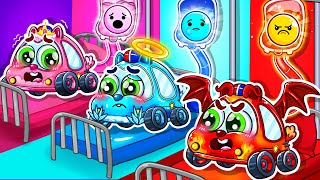 No No Four Elements Babies Car Got Sick😭Four Element Song 🍃❄️🔥💦Baby Care Song  LaLiLu  Kids Songs [upl. by Keelia]