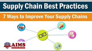 Supply Chain Management Best Practices  7 Ways to Improve Supply Chains  AIMS Education [upl. by Adnovaj]