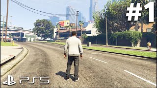 GTA 5 PS5 Gameplay Walkthrough Part 1  NEW NEXT GEN VERSION [upl. by Leinahtan]