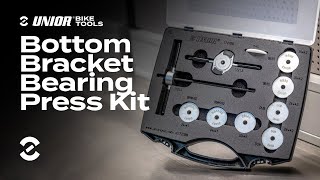 Bottom Bracket Bearing Press Kit  Product Overview  Unior Bike Tools [upl. by Akemeuwkuhc]