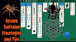 spider solitaire tips and strategies difficult 4 suits [upl. by Rebmaed]