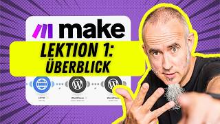 Makecom Kurs Lektion 1  Überblick  Makecom Anleitung Deutsch [upl. by Xuaeb439]