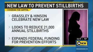 GrassleyLed Bill To Reduce Stillbirths Signed Into Law [upl. by Krefetz]