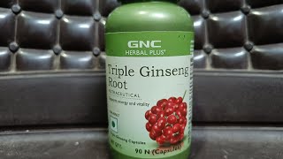 Gnc triple ginseng root 🫚 [upl. by Franklin669]