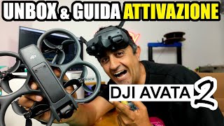 DJI AVATA 2 UNBOX amp GUIDA COMPLETA ATTIVAZIONE CON DJI GOGGLES 3 E DJI RC MOTION 3  FLY MORE COMBO [upl. by Monney]