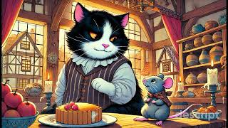 Cat and Mouse in Partnership  A Grimm Brothers Fairy Tale Storytime for Kids [upl. by Drewett]