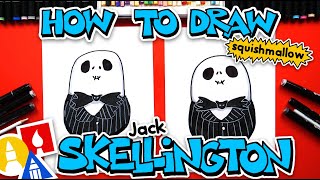 How To Draw Jack Skellington Squishmallow [upl. by Niamjneb323]