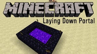 Minecraft  Laying down portal [upl. by Trinl83]