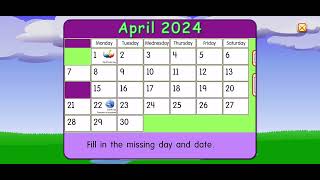 Starfall Calendar April 7 2024 [upl. by Anehsak587]