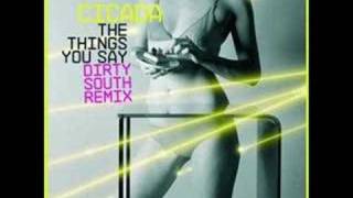 Cicada  The Things You Say Dirty South Radio Edit Remix [upl. by Ennailuj]