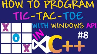 How to program Tic Tac Toe in CVisual StudioWindows API 8  Determining and displaying a winner [upl. by Olmstead]