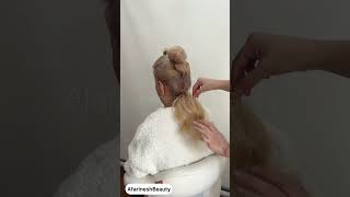 The best technique for voluminous ponytails for shortmedium and long hair [upl. by Demmy]