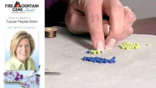 How to Make a Tubular Peyote Stitch [upl. by Anbul]