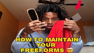 HOW TO MAINTAIN FREEFORM DREADSLOCS 2024 [upl. by Alehc374]