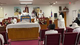 Choir on First Sunday 9124 with Rev Dupree Williams PastorTeacher [upl. by Schreiber]