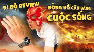 Vinh Xô  Đi bộ review đồng hồ cân bằng cuộc sống Amazfit Balance [upl. by Oikim]