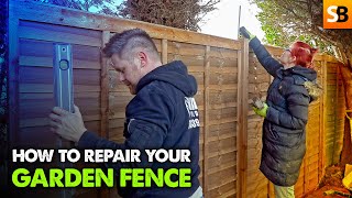 Garden Fence Repair Made Easy  DIY Guide [upl. by Ilac]