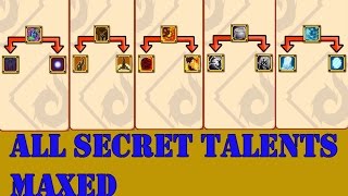 Ninja Saga all secret talents maxedLevel 10 [upl. by Crain948]