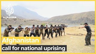 Afghan resistance movement calls for national uprising [upl. by Ayahsal]