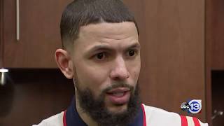 Austin Rivers after Rockets DOMINATE Jazz in Game 1 [upl. by Summer713]