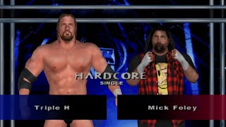 WWE SD HCTP Hardcore  Triple H vs Mick Foley [upl. by Notserc]