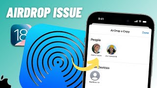 How To Fix Airdrop Not Working Issue After iOS 18 Update  SOLVED [upl. by Ayatahs]