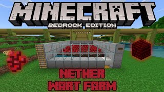 Nether wart farmFirstgeneration minecraft bedrock 120 [upl. by Coben842]