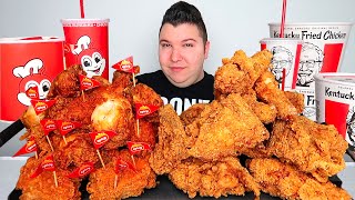 Jollibee amp KFC Kentucky Fried Chicken • MUKBANG [upl. by Esdnil]