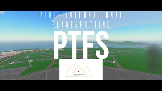 Perth International Airport PTFS Plane spotting for 12 minutes [upl. by Osithe]