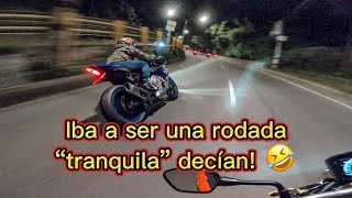 Noche de candela en la Honda CB1000R x Yamaha R1 x KTM 890 Duke R x 690 SM [upl. by Leisha209]