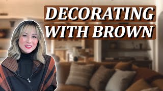 DECORATING WITH BROWN 🤎 Is Brown is the NEW Black in Interior Design 🤔 [upl. by Brinson274]