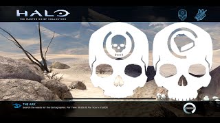 Halo 3  The Ark Skulls Locations [upl. by Oniuqa]