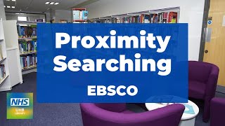 Proximity Searching EBSCO [upl. by Hadeehsar]