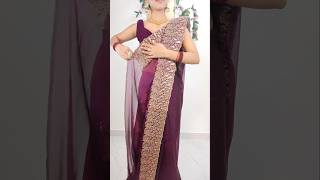 broad border jimmy choo saree stylesareedrapings drapingsaree fashion [upl. by Isleen]