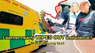 Jamies Mock Driving Test  Nearly WIPES OUT an Ambulance [upl. by Violette982]