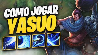 Como Jogar de YASUO no WILD RIFT Builds Runas e Dicas [upl. by Boothe]