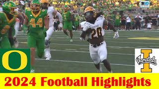 Idaho vs 3 Oregon Football Game Highlights 8 31 2024 [upl. by Assirialc]