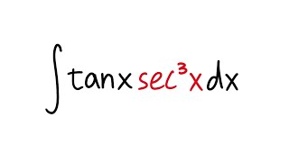 Integral of tanxsec3x tan sec approach calculus 2 tutorial [upl. by Sidras75]