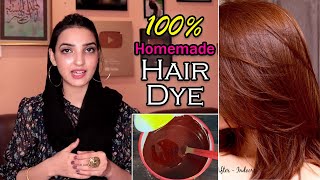 Brown Hair Tint Natural Dye 100 Safe  Homemade Hair Conditioner [upl. by Shanly]